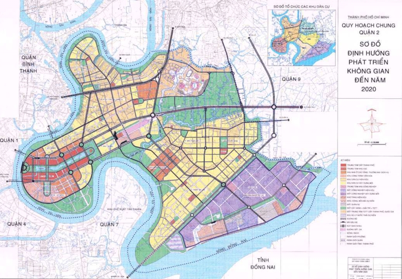 Bản đồ khu vực thành phố Hồ Chí Minh năm 2022 - Bản đồ Quận 2