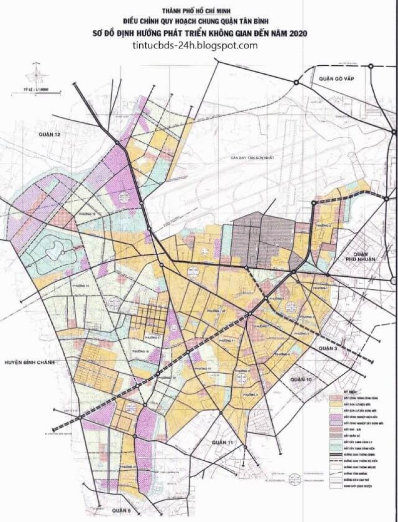 Bản đồ khu vực thành phố Hồ Chí Minh năm 2022 - Bản đồ Quận Tân Bình