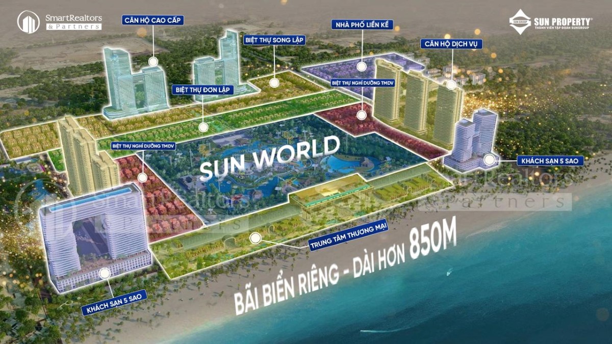 Blanca City sẽ có tổ hợp giải trí Sun World, cùng hệ sinh thái Sun Property – Sun Hospitality – tạo nên một khu đô thị all-in-one chuẩn quốc tế